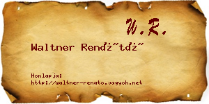 Waltner Renátó névjegykártya